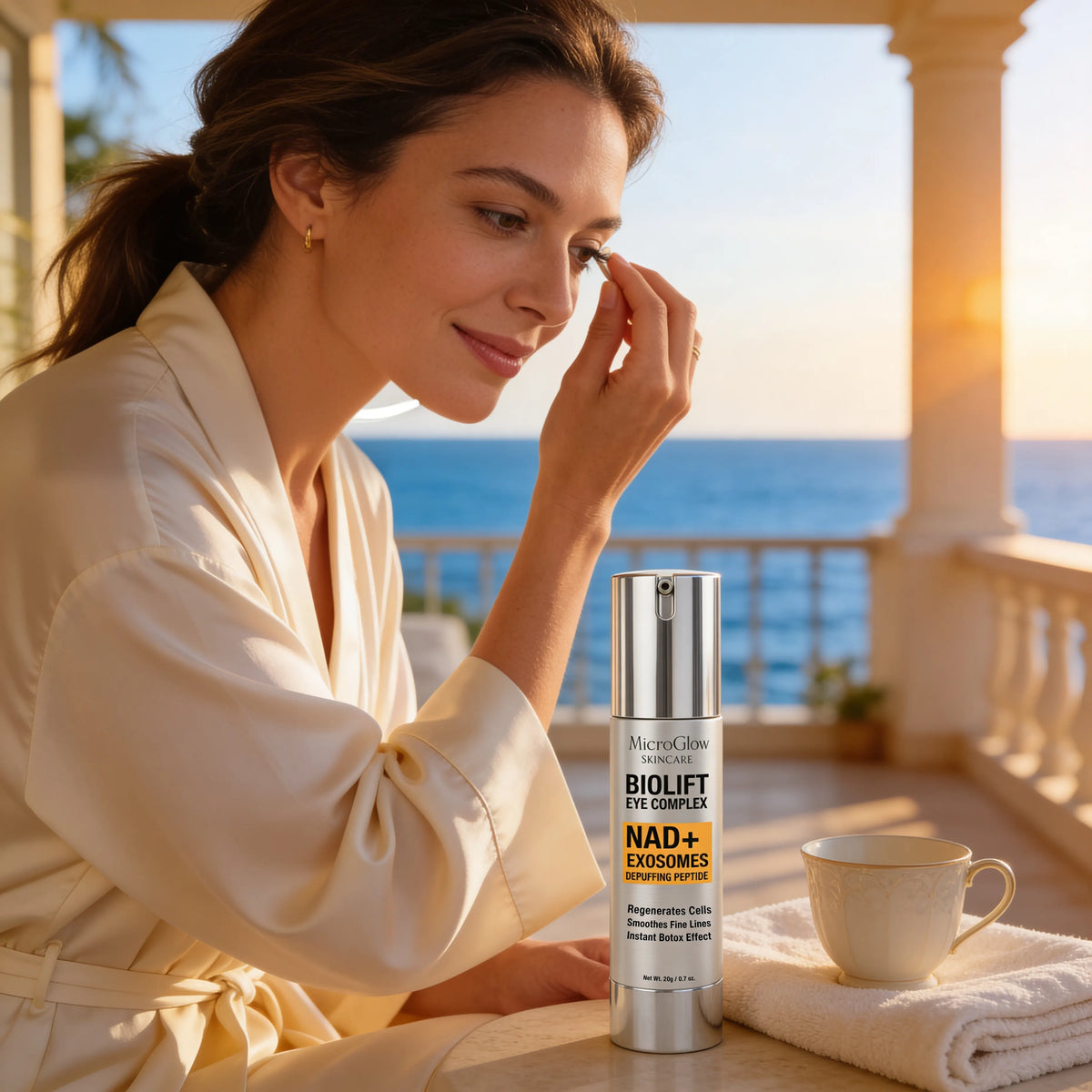 Biolift Eye Complex eye cream used as makeup prep to stop concealer creasing