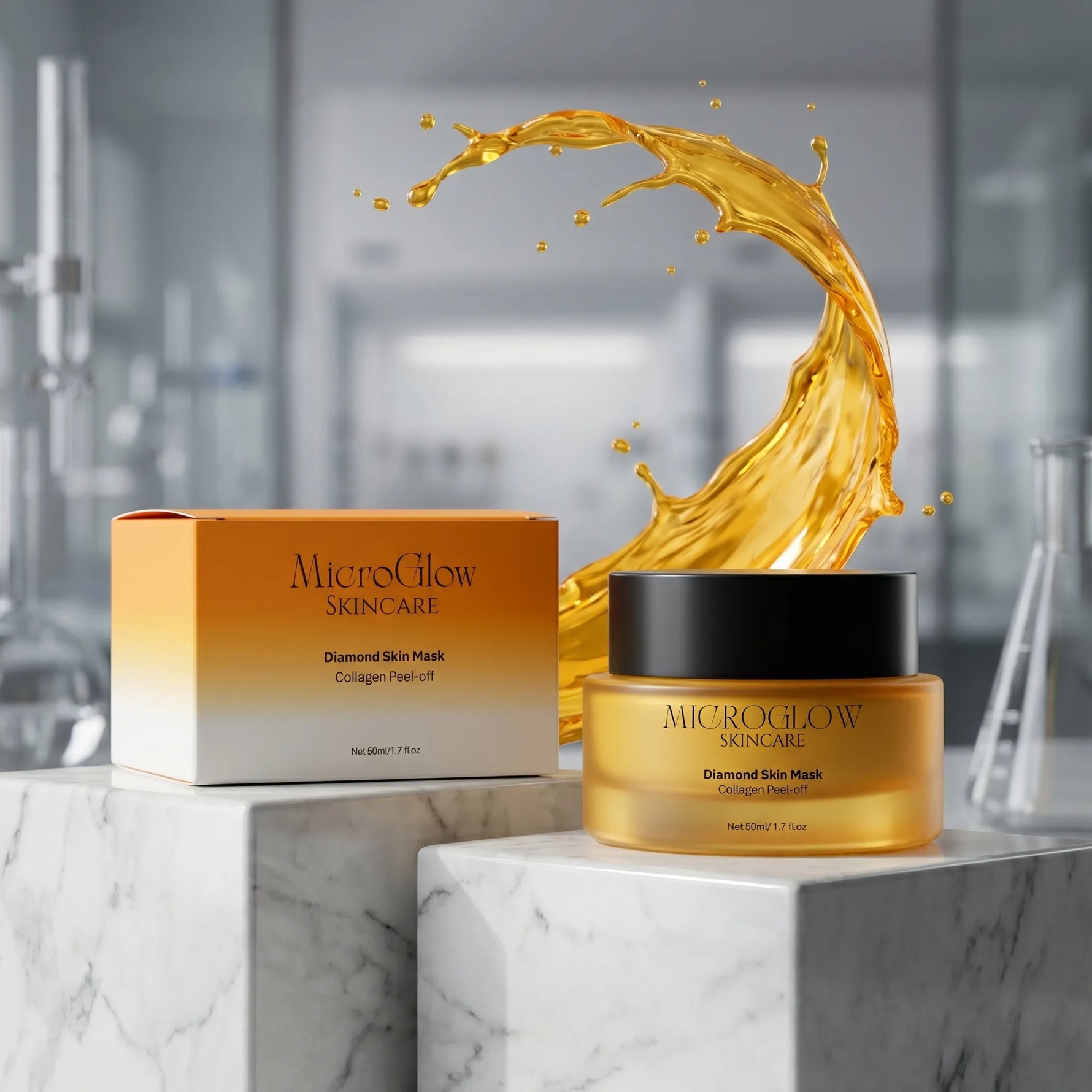 Diamond Skin Mask box and jar