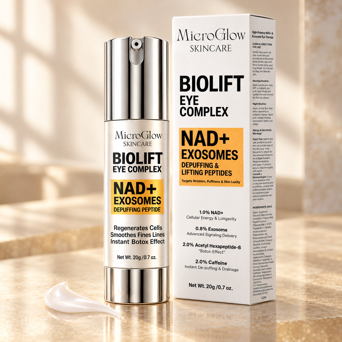 Biolift Eye Complex bottle next to its box
