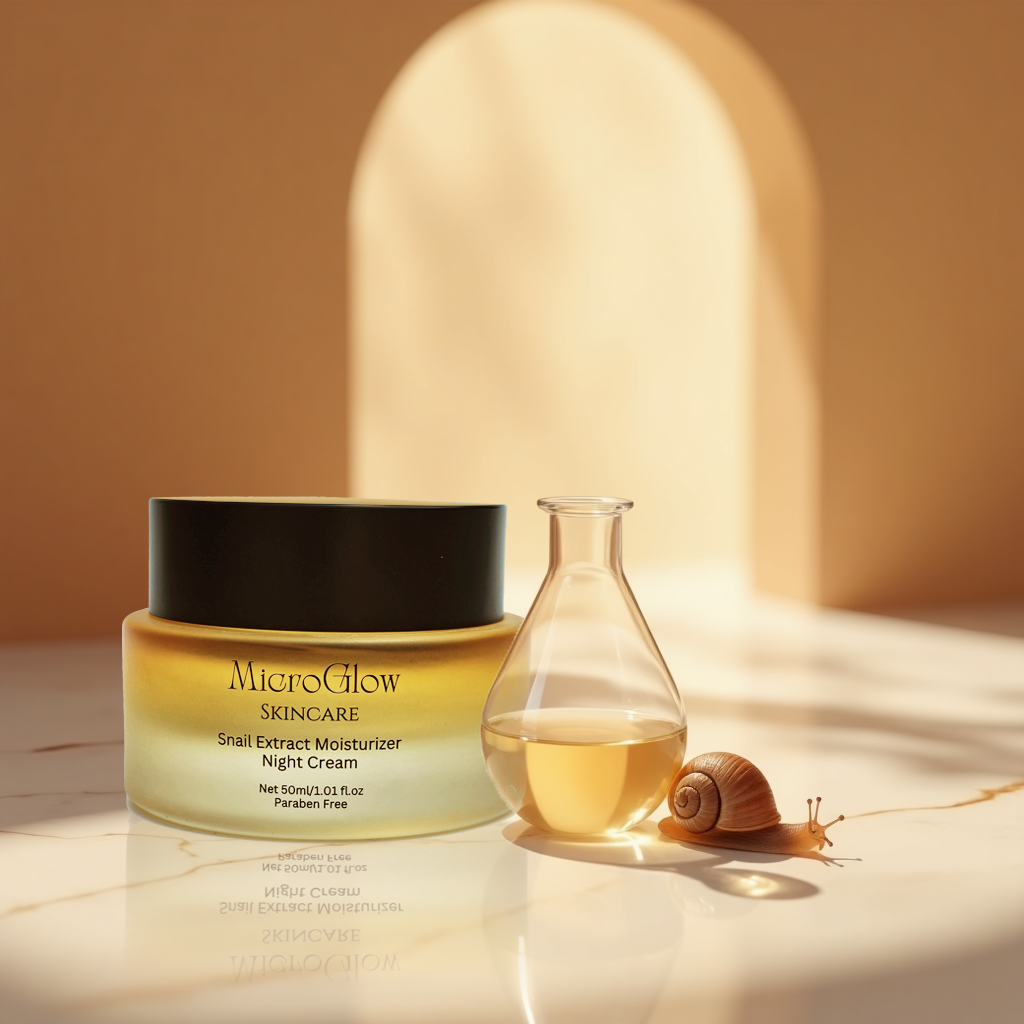 Snail Extract Moisturizing Night Cream: Repair, Brighten & Hydrate Overnight