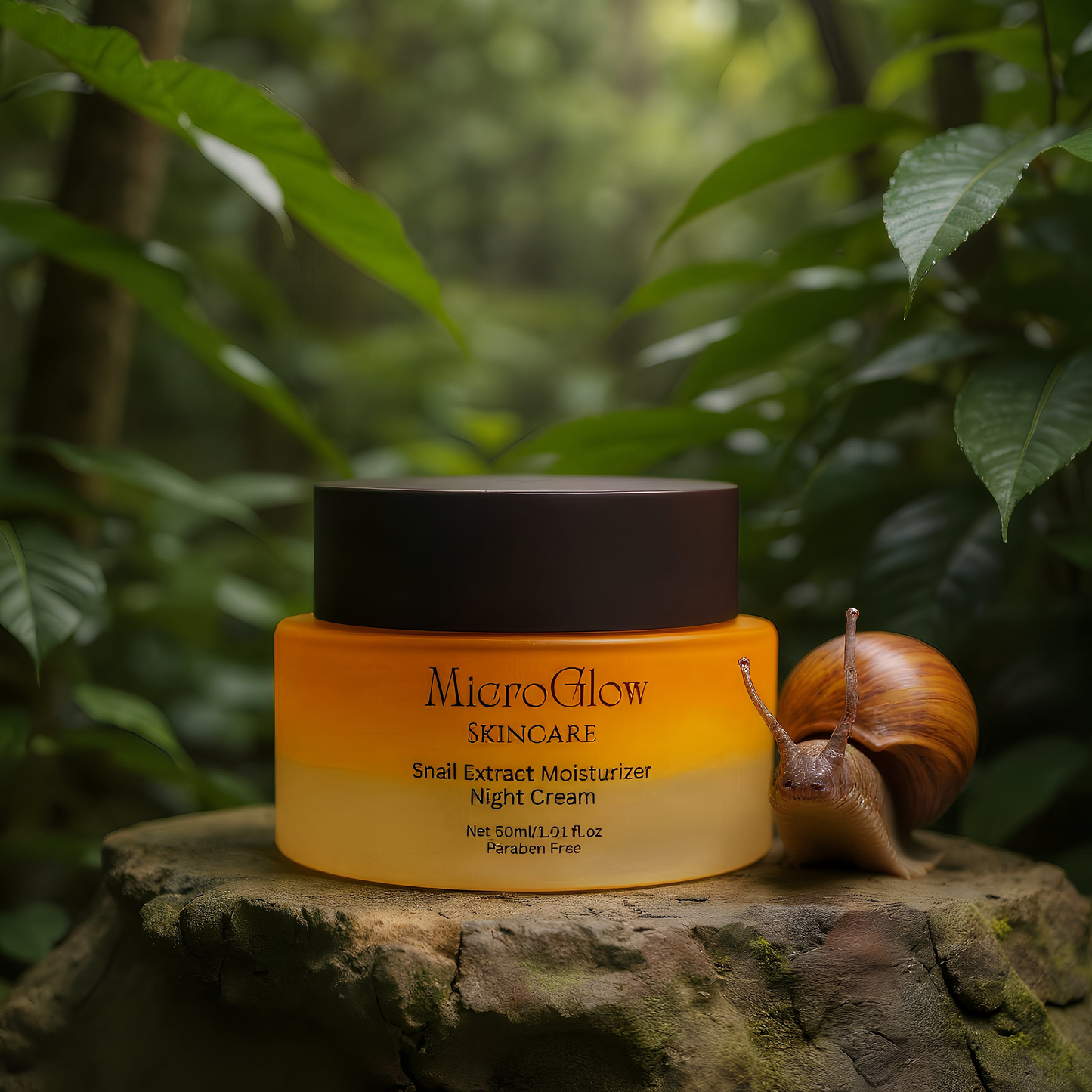 Snail Extract Moisturizing Night Cream: Repair, Brighten & Hydrate Overnight